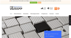 Desktop Screenshot of betonsteinwerk-knapp.de